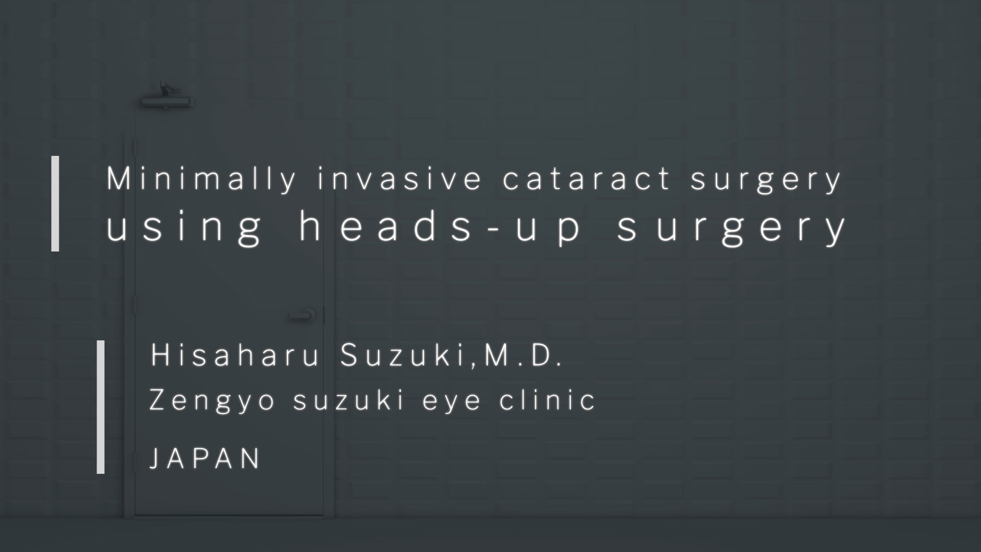 Minimally Invasive Cataract Surgery Using Heads-up Surgery