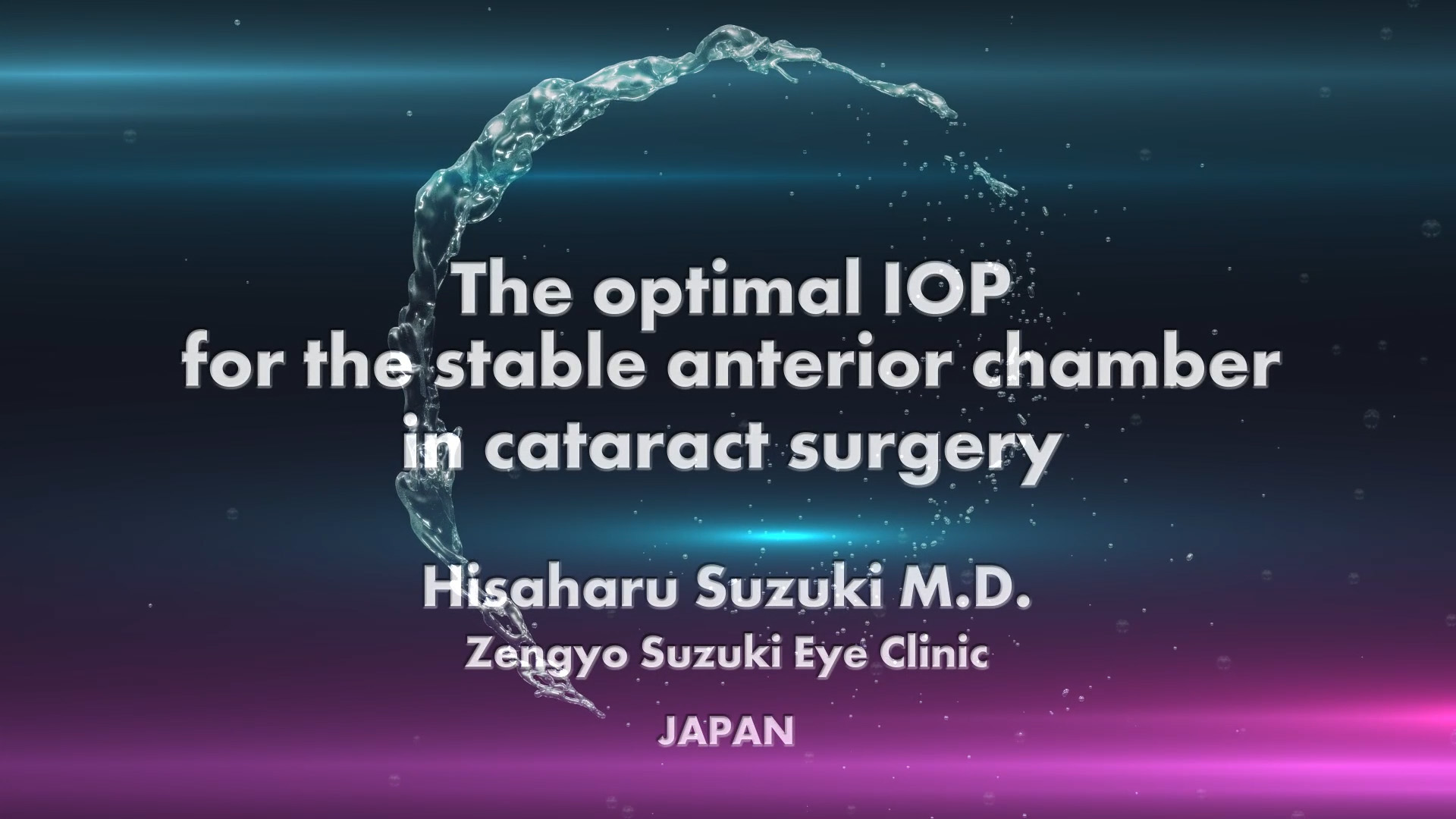 The Optimal IOP for the Stable Anterior Chamber in Cataract Surgery